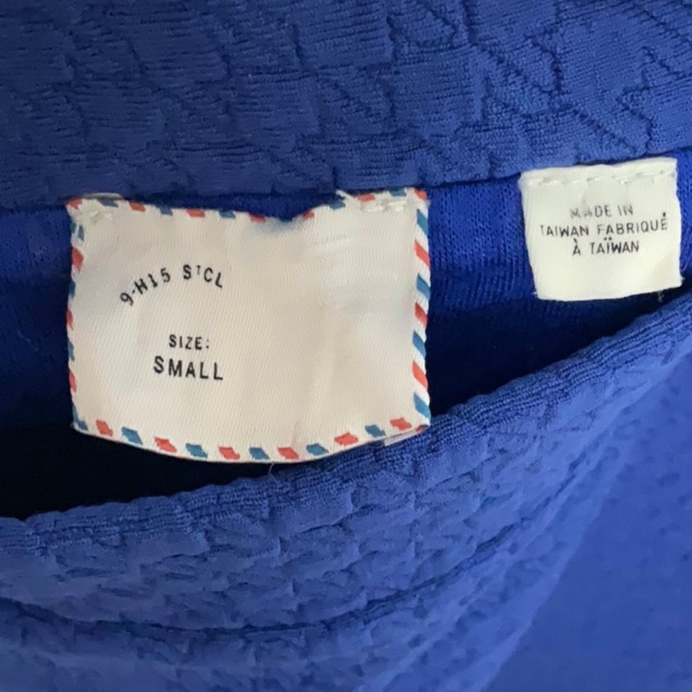 Blue Ruffle Hem Skirt - Picture 7 of 10
